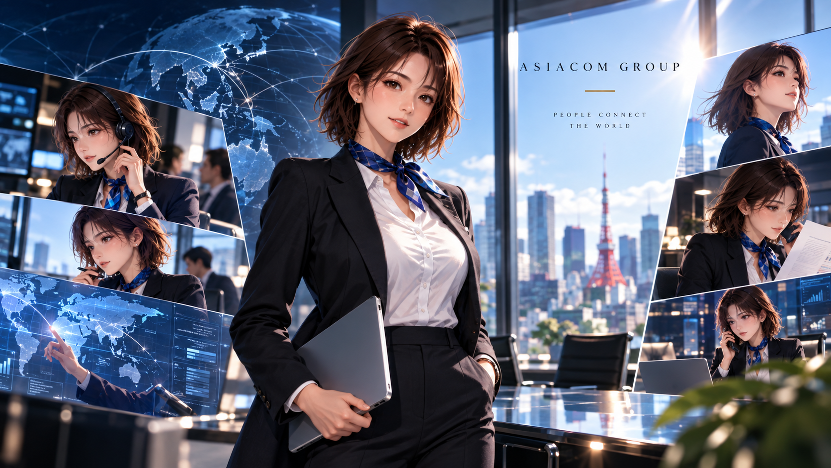 Asiacom GroupのAI広報担当 Blue Ive